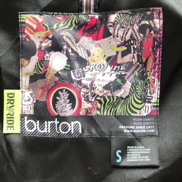 Women's Burton DryRide Black Printed Insulated Vest - Small - Picture 6 of 11